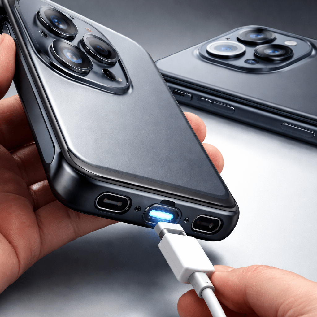 Capa cria porta Lightning no iPhone 17 Pro