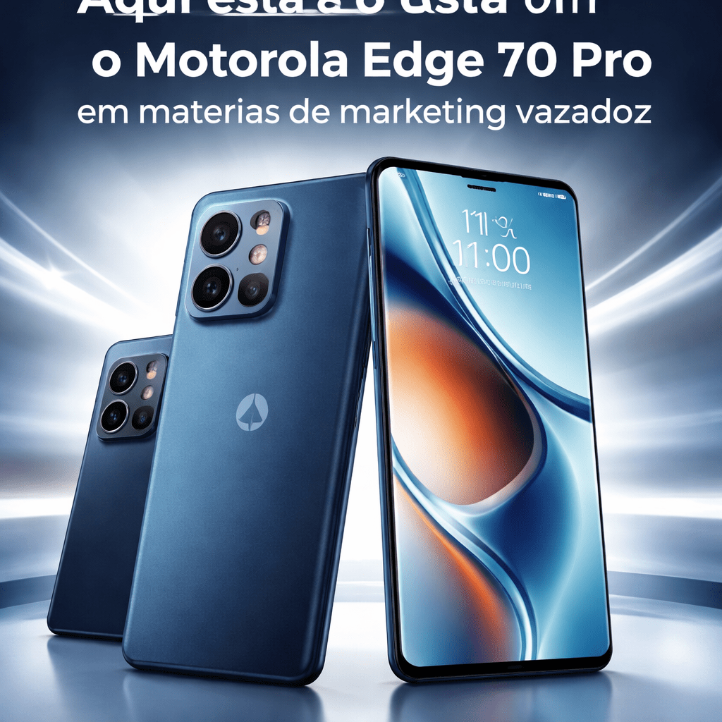 Edge 70 Pro vaza com foco claro em câmera