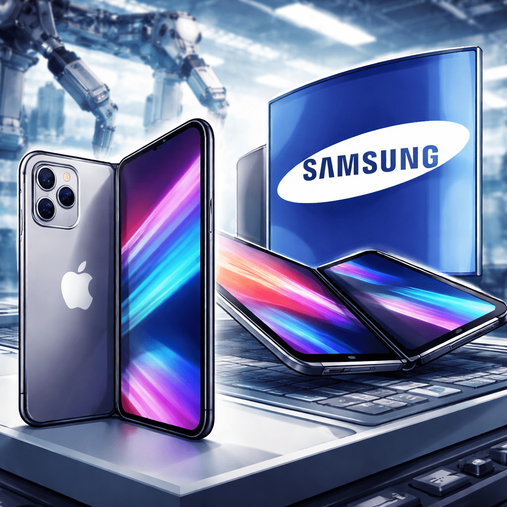 Apple deve usar tela dobrável da Samsung