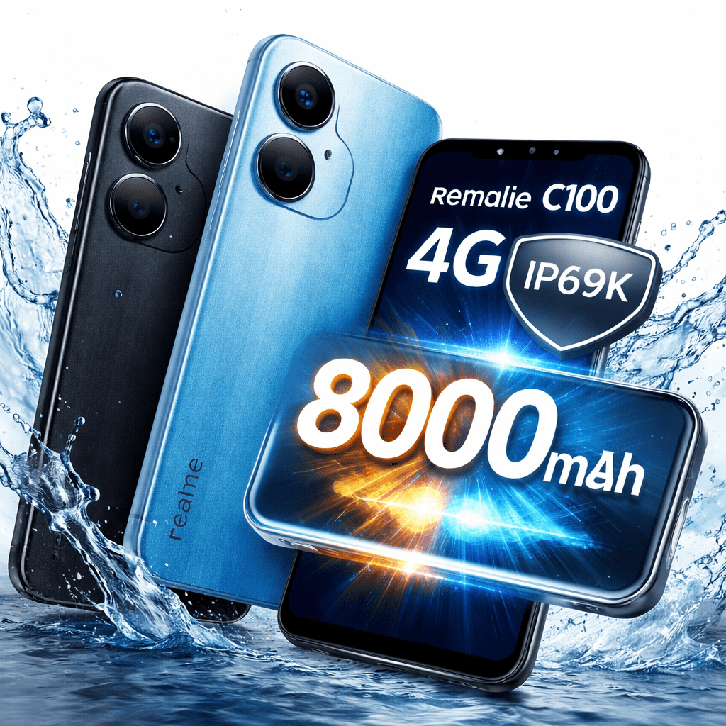 Realme C100 4G estreia com bateria gigante