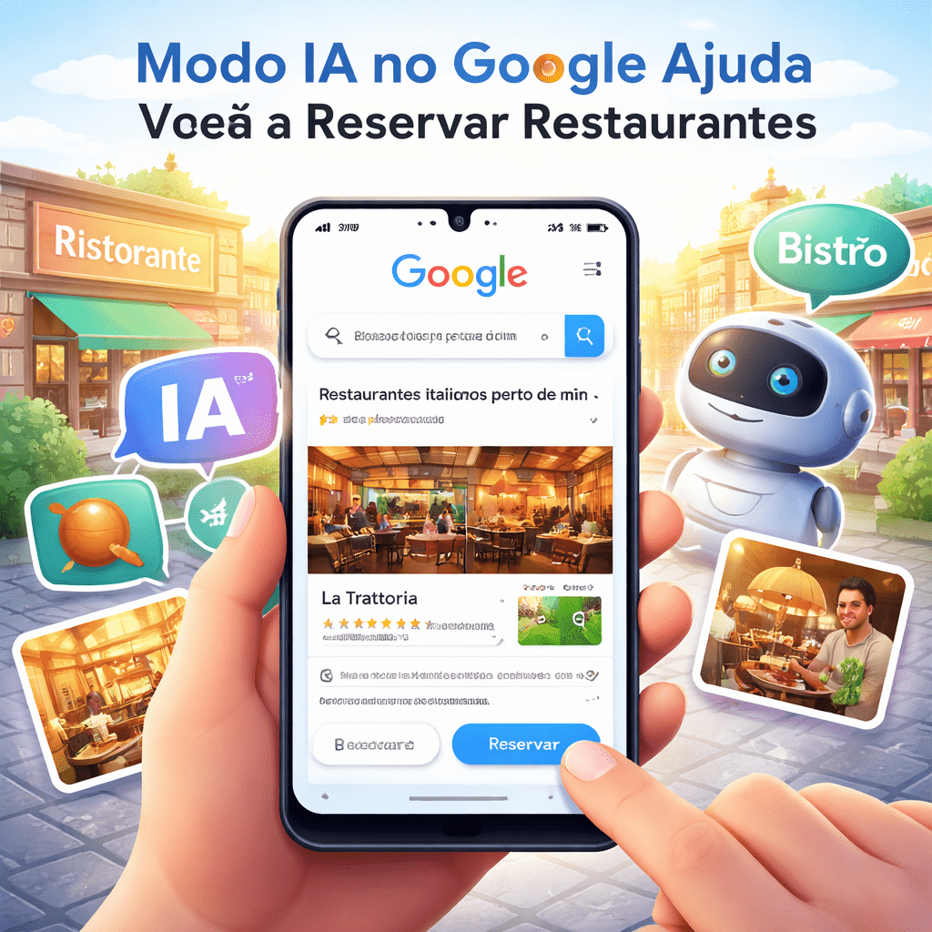 Google Search agora reserva restaurantes por IA