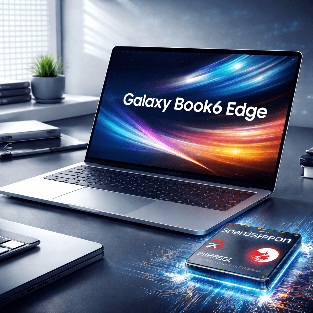 Galaxy Book6 Edge vaza com chip Snapdragon X2