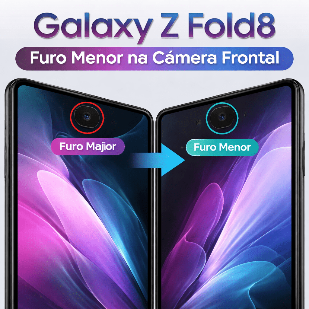 Galaxy Z Fold8 deve esconder melhor a câmera