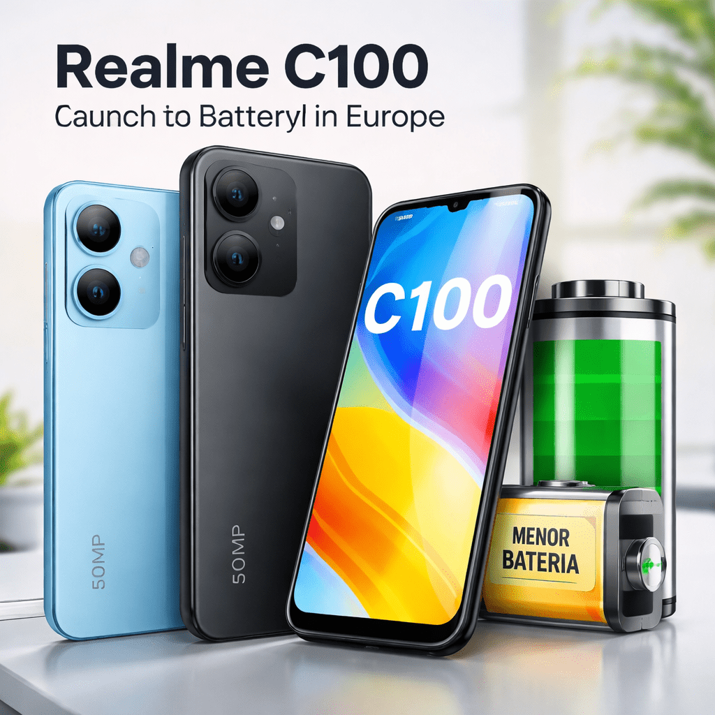 Realme C100 chega à Europa com corte na bateria