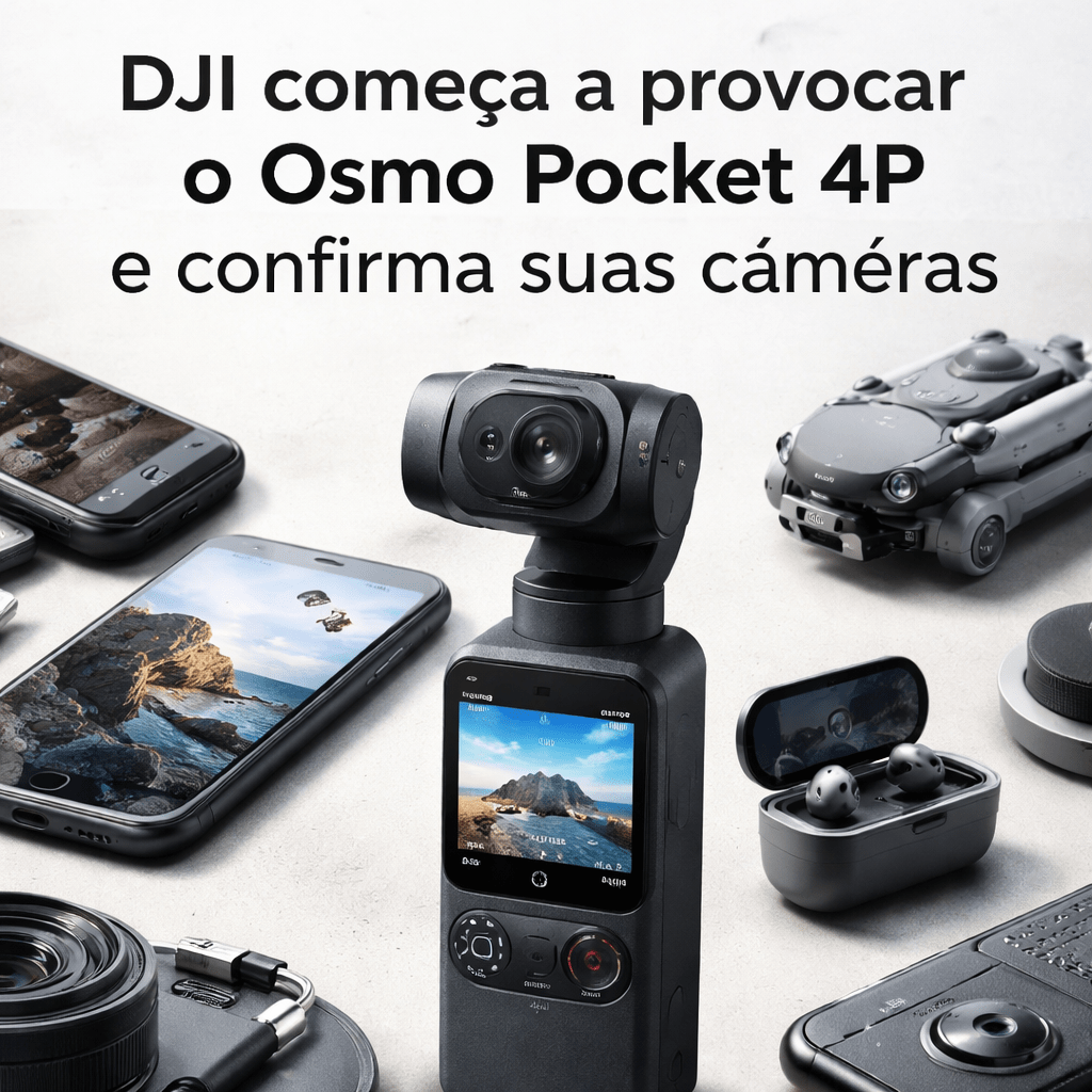 DJI confirma câmera dupla na Osmo Pocket 4P