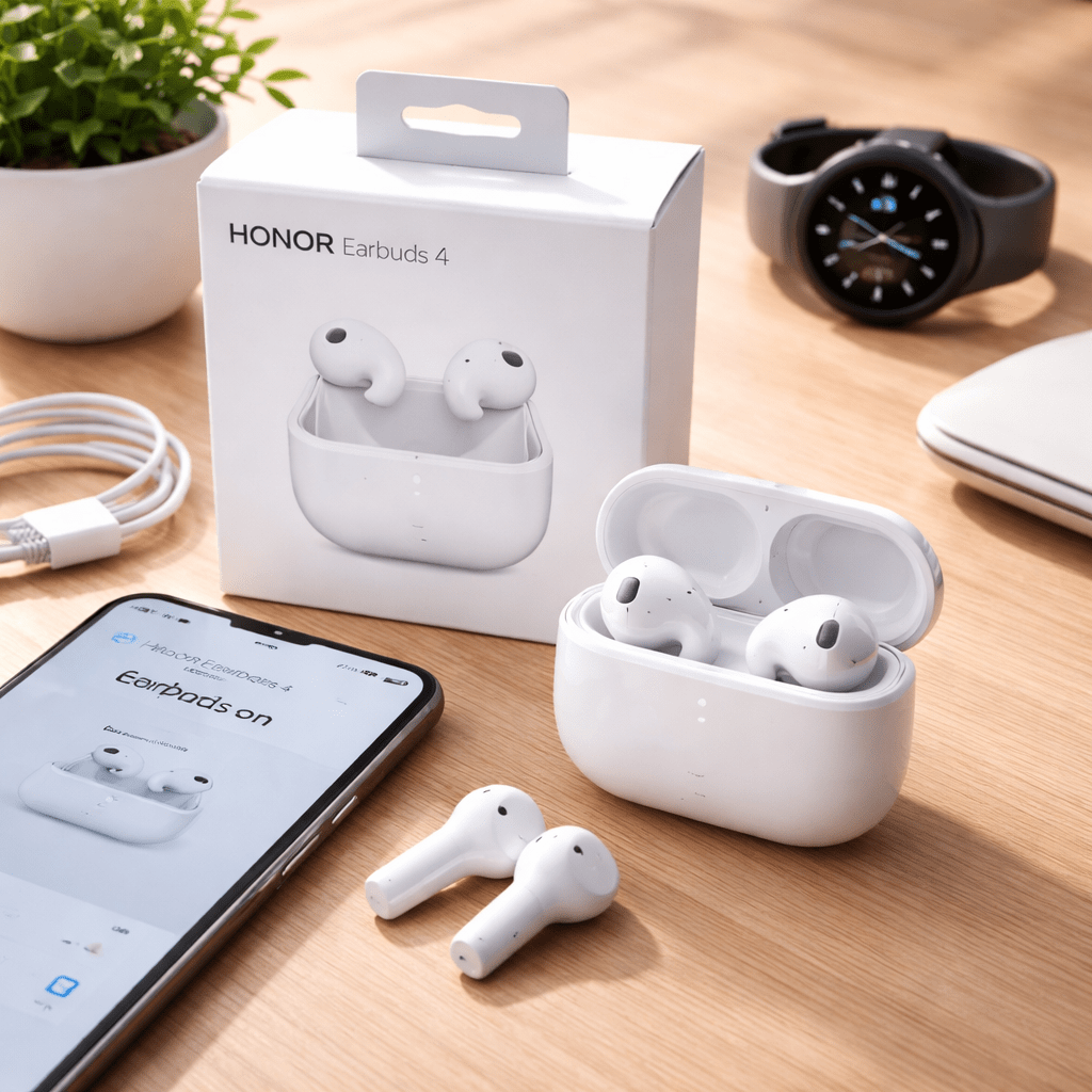 Honor Earbuds 4 aposta em ANC forte e 46h