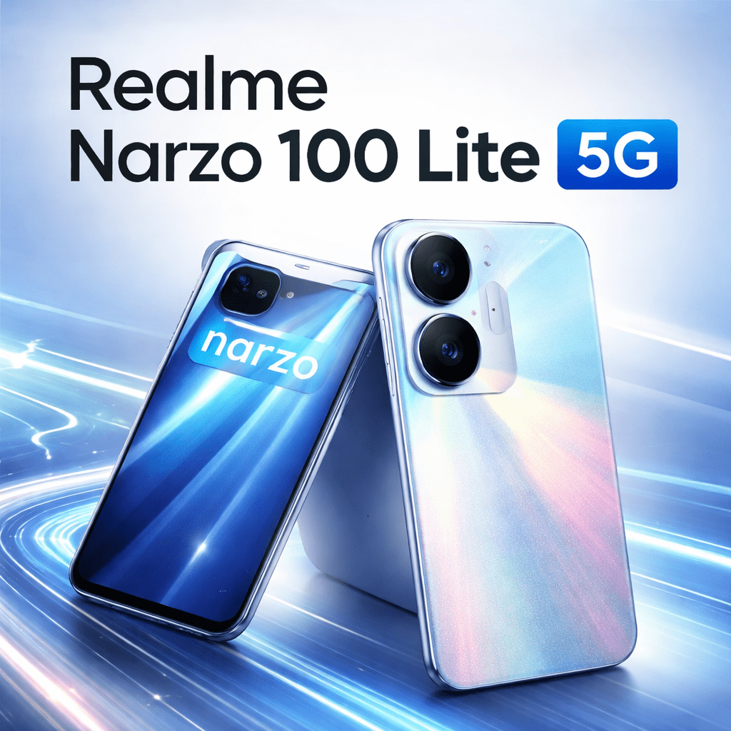Realme Narzo 100 Lite 5G mira bateria e fluidez
