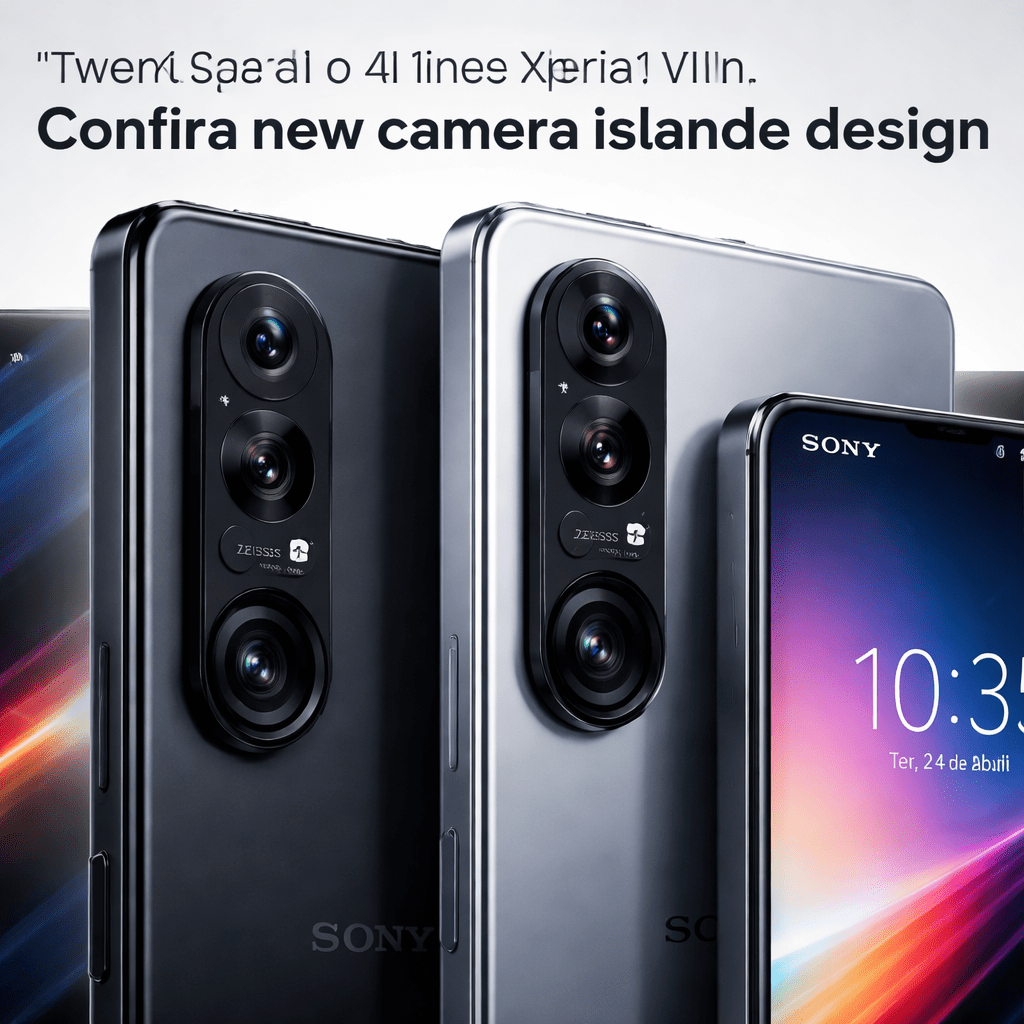 Xperia 1 VIII vaza com visual que muda tudo