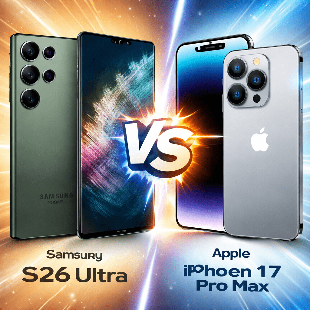 Galaxy S26 Ultra ou iPhone 17 Pro Max?