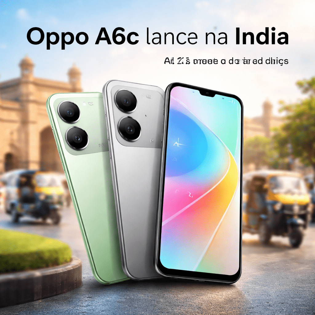 Oppo A6c chega à Índia com preço agressivo